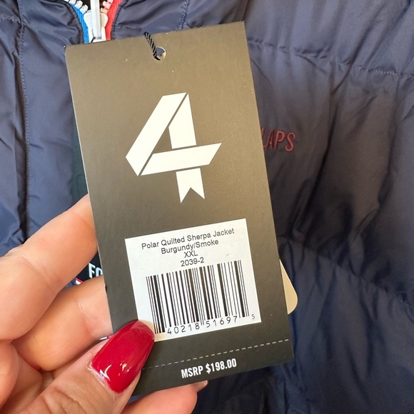 4laps Polar Quilted Sherpa Puffer Jacket Sz.XXL reversible 2-in-1 - Picture 2 of 6